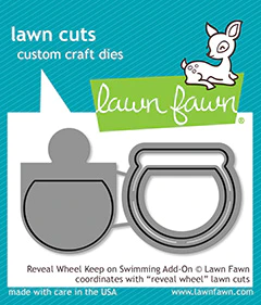 LF1957 Lawn Fawn die Reveal Wheel Keep on Swimming Add-On