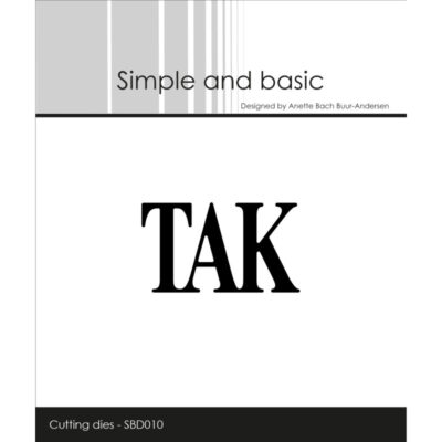 SBD010 Simple and Basic die Tak tekster takkekort tak for hjælpen