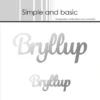 SBH006 Simple and Basic Hot Foil Plate Bryllup spellbinders glimmer heidi swapp minc tekster