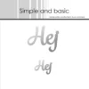 SBH016 Simple and Basic Hot Foil Plate Hej spellbinders glimmer heidi swapp minc tekster