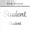 SBH021 Simple and Basic Hot Foil Plate Student spellbinders glimmer heidi swapp minc tekster