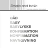 SBH026 Simple and Basic Hot Foil Plate Dåb m.m. spellbinders glimmer heidi swapp minc tekster baby babylykke konfirmation nonfirmation navngivning