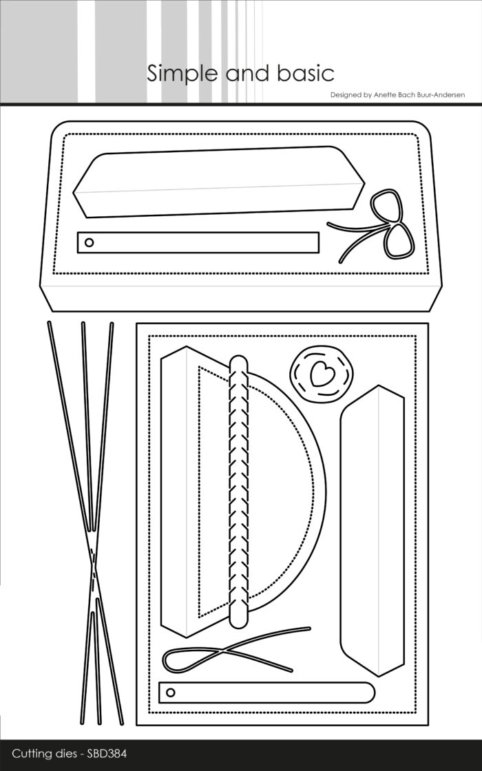 sbd384 Simple and Basic dies Envelope Kuvert Konvolutter