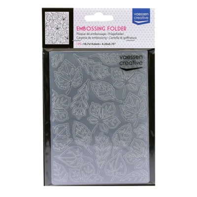 10605-029 Vaessen Creative Embossing Folder Leaves efterårsblade