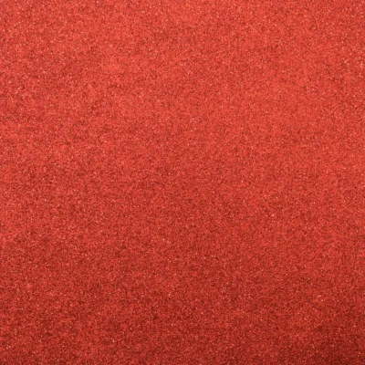 2111-012 Florence Self-Adhesive Glitter Paper Red rød glimmer karton selvklæbende