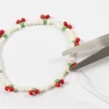 970865 Mini DIY Kit Smykker Elastikarmbånd og Ørering gør det selv smykkefremstilling bogstavperler grønlandsperler
