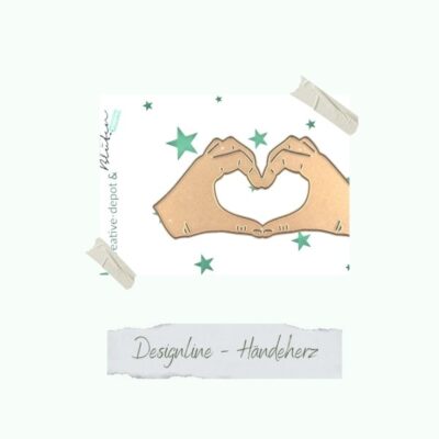CD-Di-821 Creative Depot die Händeherz hjerter hænder formet som et hjerte hånd hjerter