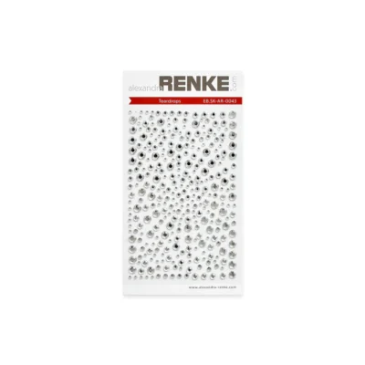 EB.SK-AR-0043 Alexandra Renke Glitterstones self-adhesive Teardrops rhinestones rhinsten selvklæbende klar sølv