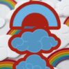 LR0531 Marianne Design die Rainbow and Clouds regnbuer skyer