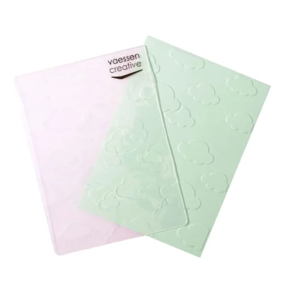 100605-020 Vaessen Creative Embossing Folder Clouds skyer skies himmel embossingfolder