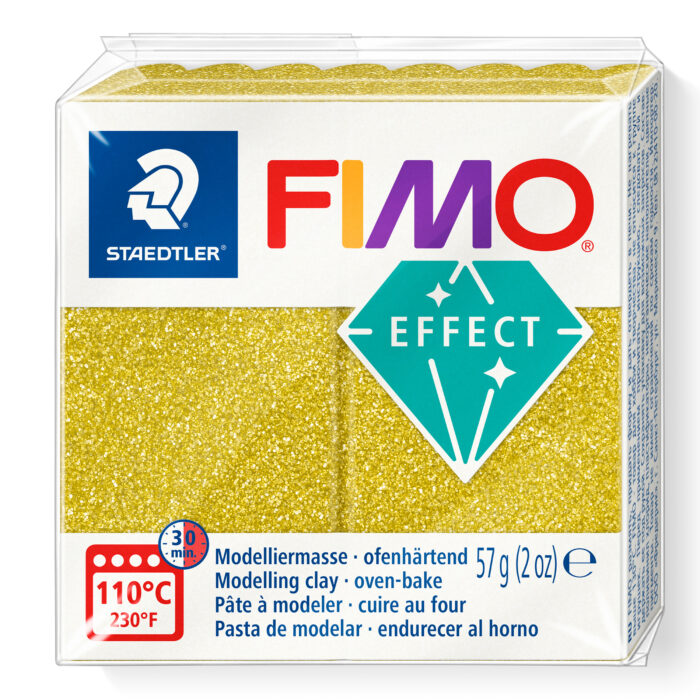 8010 112 FIMO Effect Glitter Gold glimmer glitter guld effekt