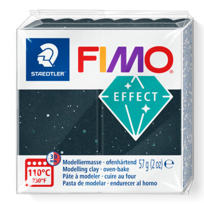 8010 903 FIMO Effect Star Dust stjernestøv galakse blå sort sølv glimmer glitter