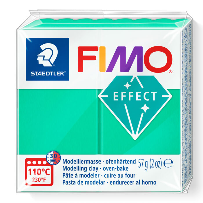 8010 504 FIMO Effect Translucent Green gennemsigtigt ler grøn transparent