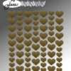 BLA011 By Lene Metallic Enamel Hearts Gold 70 pcs. klistermærker enameldots metallisk guld hjerter guldbryllup pynt