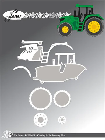 BLD1621 By Lene dies Tractor traktor ford john deere traktor bil bondemandstema bondegårdstema