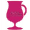 CLCZ04 Crealies die Mug (Cardsize) drinks shakerkort kortstørrelse piña colada rom og cola