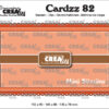 CLCZ82 Crealies die Cardzz dies No. 82 Mini Slimline B slimcard kortbaser