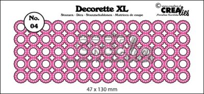 CLDRXL04 Crealies die Decorette XL No. 04 Circles with Dots cirkler pynt prikker