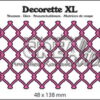 CLDRXL10 Crealies die Decorette XL No. 06 Braided Wire fishnet fiskenet