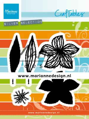 CR1493 Marianne Design die Punch die Open Flower blomster blade