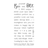 Honey Bee Stamps stempel Bee-You-Tiful Sentiments eks. clearstamp clear stamp tekster english texts bi bee brave happy ouch that stings buzzing by to say hello