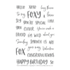 Honey Bee Stamps stempel Foxy Sentiments tekster clearstamp clearstamp stempler english text foxy lady lover wild smooch