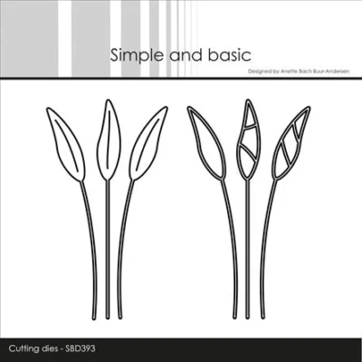 SBD393 Simple and Basic die Leaf Branches grene med blade