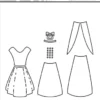 SBD401 Simple and Basic die Dress kjole konfirmation bryllup