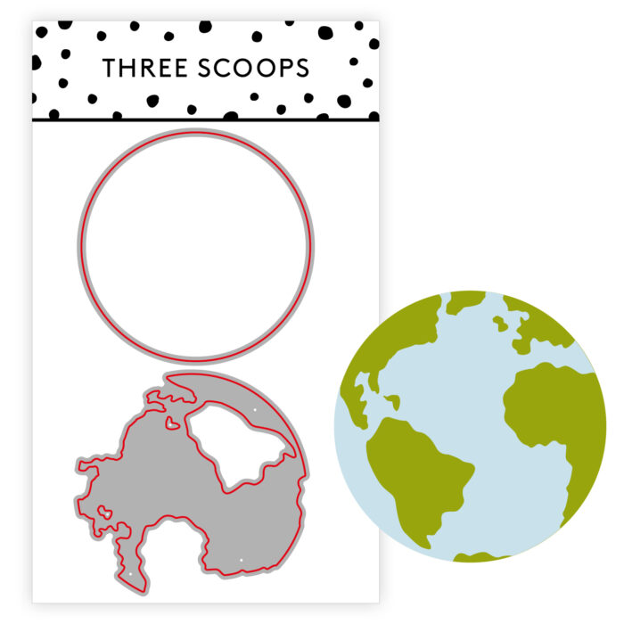 TSCD0331 Three Scoops die Jordklode die 89kr jorden planet europa amerika asien australien afrika kontinenter