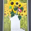 BLD1638 By Lene die Sunflower solsikker blomster mælkejunge tekster flag BLD1637 By Lene die Milk Can mælkejunge milk churn