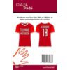 7963 Danmore Hobby Dan Dies T-Shirt fodboldtrøje fodboldspiller fodboldboldbluse danmarkstrøjen