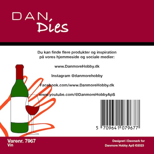 7967 Danmore Hobby Dan Dies Vin vinflaske vinglas hvidvinsglas rødvinsglas