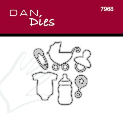 7968 Danmore Hobby Dan Dies Baby sut barnevogn sikkerhedsnål rangle sutteflaske bodystocking