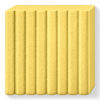 8010 109 FIMO Leather "Saffron Yellow" ler clay lædereffekt safran saffron yellow gul