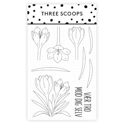 TSSS045 Three Scoops stempel Krokus blomster stempler