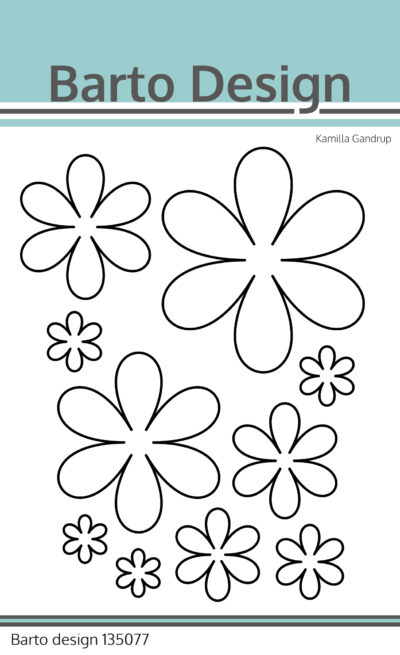 135077 Barto Design die Flower Mix blomster daisy margueritter