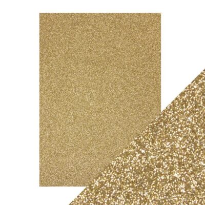 9940E Craft Perfect Glitter Card Gold Dust guld glimmer karton papir glitter