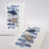 CD-TP-002 Creative Depot Transparent - design paper - Stripes Blue gennemsigtigt karton papir vellum blå striber
