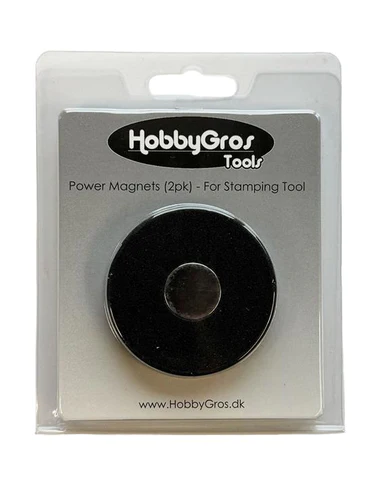HGT003 HobbyGros Tools Power Magnets 2pk for stamping tool magneter til stempelplatform stempelværktøj