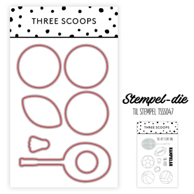 TSCD0361 Three Scoops die Stempel-die Kampklar - Bolde & Ketcher