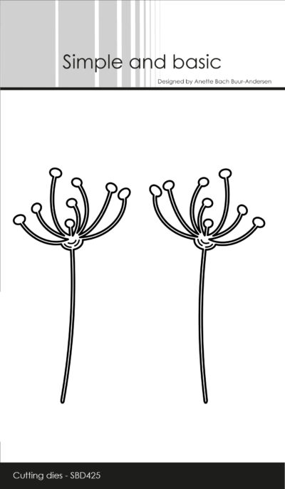 SBD425 Simple and Basic die Decorative Branches mælkebøtter bladgrene blomster tørrede blomster