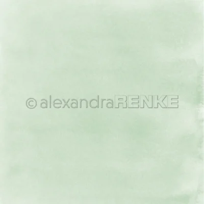 10.0367 Alexandra Renke designpaper Mimi Collection Watercolor Reed Green Bright grøn karton papir