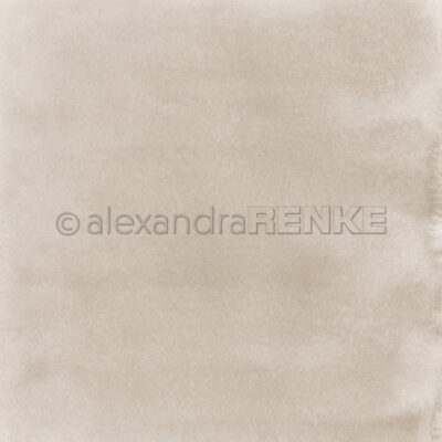 10.0411 Alexandra Renke designpaper Mimi Watercolor Mud Bright karton papir sandfarvet brunligt