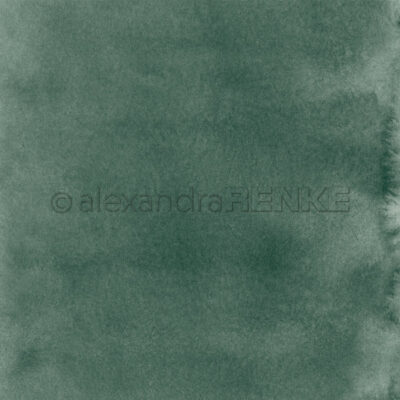 10.3056 Alexandra Renke designpaper Mimi Collection Watercolor Night Green karton papir mørkegrøn