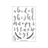 10056 Concord & 9th stamp Sophisticated Script stempel stempler tekster brushlettering english bladgrene