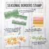 10263 Concord & 9th stamp Seasonal Borders bordere stempel stempler blade efterår sommer vinter sæson