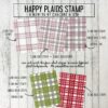 10465 Concord & 9th stamp Happy Plaids plaid gingham ternet tekster