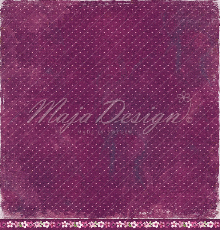 1328 Maja Design karton Mum's Garden - Coffee & Cake blomster lilla