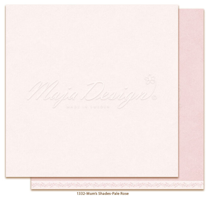 1332 Maja Design karton Mum's Shades - Pale Rose karton papir rosa lyserød rosa pink