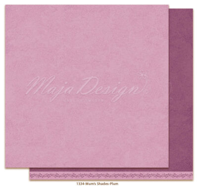 1334 Maja Design karton Mum's Shades - Plum lilla violet mørkelilla purpur blommefarvet